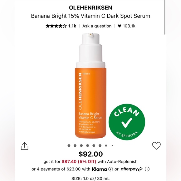 Ole Henriksen Banana Bright Vitamin C Mini - Picture 1 of 2